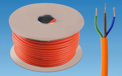 3 Core Mains Cable 3183Y - Orange 2.5mm