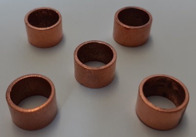 5Pk Copper Compression Ring - 1/4"