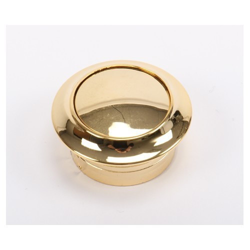 Large Push Button And Collar In Gold