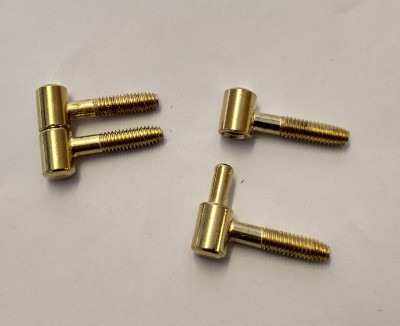 W4 Barrel Hinge Brass - Pair