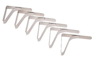 Kampa Metal Table Cloth Clamps - Pack of 6