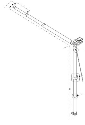 Fiamma F35 Pro 180 Left Hand Leg & Rafter Assembly - 2014 Version - Seconds