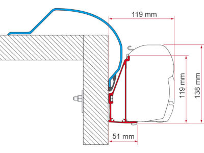 Fiamma Adapter Arca 400