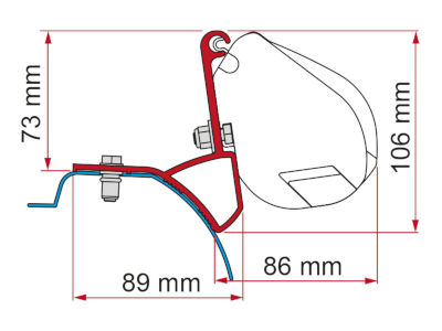 Fiamma Kit F35 Trafic, Vivaro 2015