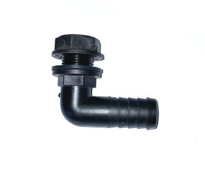 Bulkhead Connector Angled 1/2"