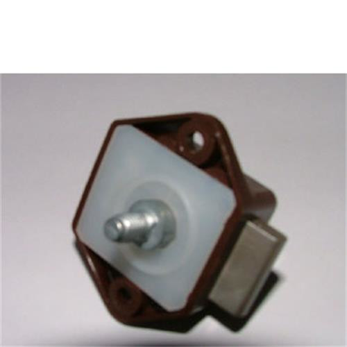 Brown Mini Push Lock - Single Spindle