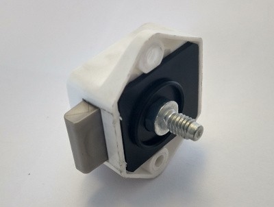 Mini Push Button Lock White