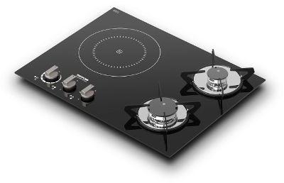 Thetford Topline 981 - 3 Ring Hybrid Hob