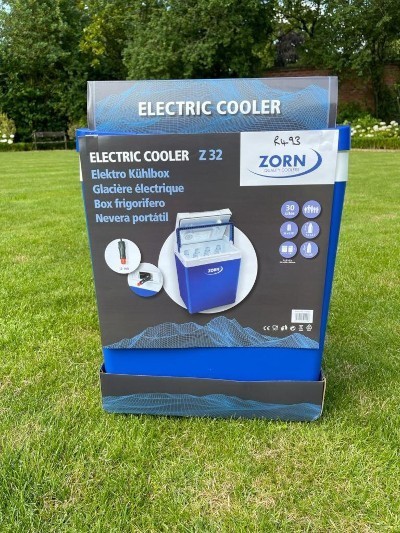 Zorn Electric Coolbox Soft Cooler 30L 12V & 230V AC Mains Plug Picnic Car 