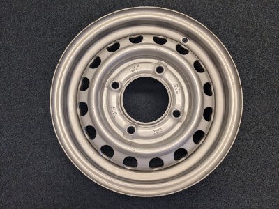 Al-Ko 4.5J 4 Stud 13" Silver Wheel Rim