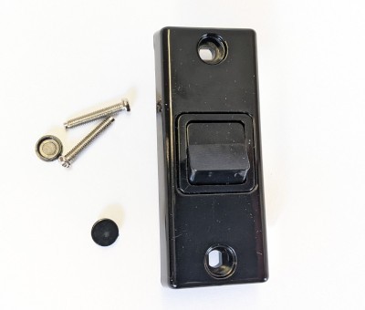 Architrave Switch - Single Black