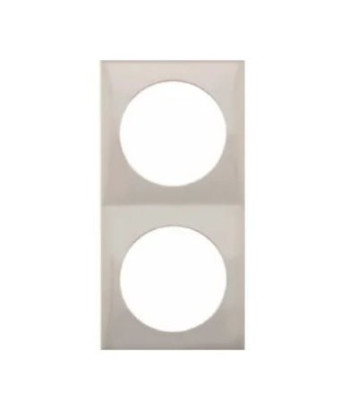 Berker Double Socket Frame Stainless Steel