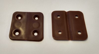 W4 Hinge Brown Plastic 41mm - Pair