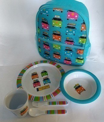 Camper Smiles Junior Melamine Set With Bag