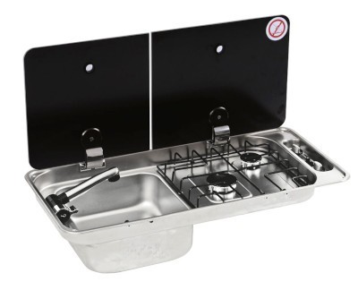 CAN Randi Combination Hob and Sink 716 x 340mm - Left Hand