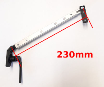 Caravan Window Stay - Auto Screw Fix 230mm Lever Lock