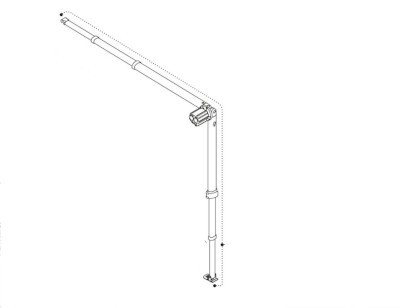 F35 Rafter & support Leg Assembly Right Hand - F35 180 13+