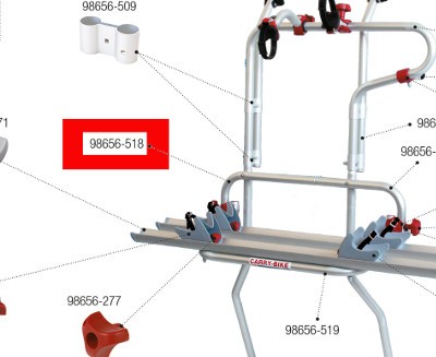 Fiamma Carry Bike Trafic D Female Support Profile