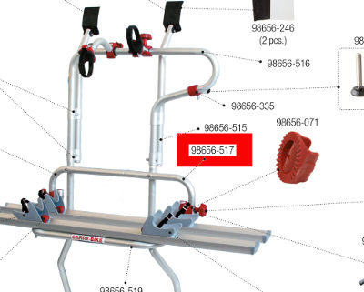 Fiamma Carry Bike Trafic D Male Support Profile