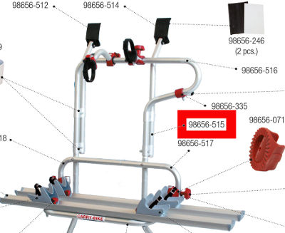 Fiamma Carry Bike Trafic D Upper Rear Profile