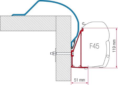 Fiamma Adapter Arca 400