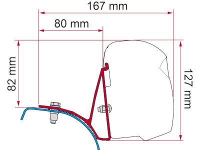 Fiamma F43 Kit Renault Trafic Opel Vivaro Nissan Primastar Fitting Kit