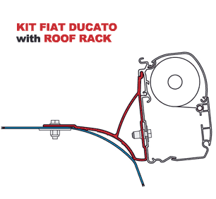 Fiamma Kit Ducato with Roof Rack