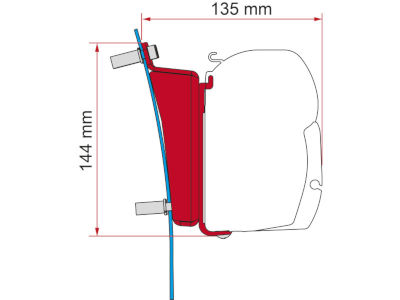 Fiamma F45 Kit Ford Transit Mk8 H3 LEFT HAND Fiamma F45 Kit Ford Transit Mk8 H3 LEFT HAND