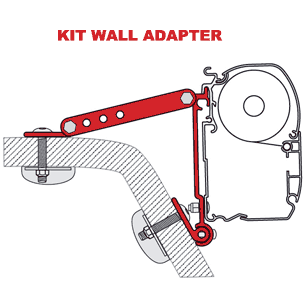 Fiamma Kit Wall Adapter