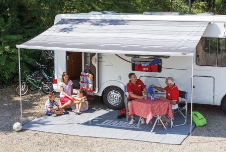 Fiamma F45 S Motorhome Awning - Deep Black Case