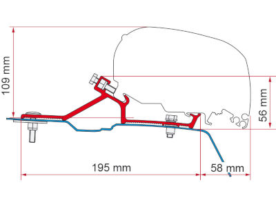 Fiamma Kit F65 / F80 Renault Master 10 H2 After 2010