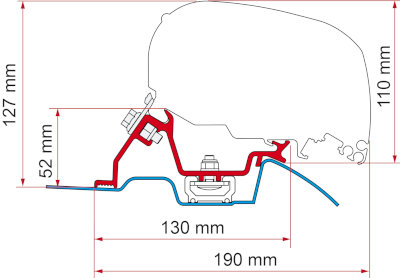 Kit F65 Sprinter with fitted Roof Rail