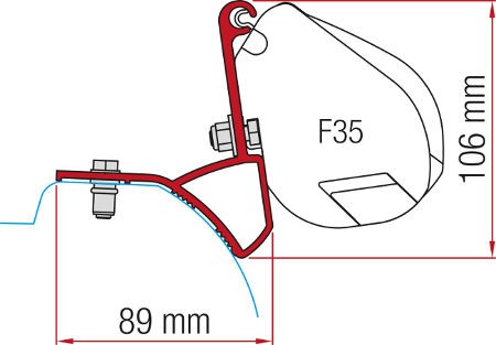 Fiamma Kit F35 Trafic, Vivaro 2015