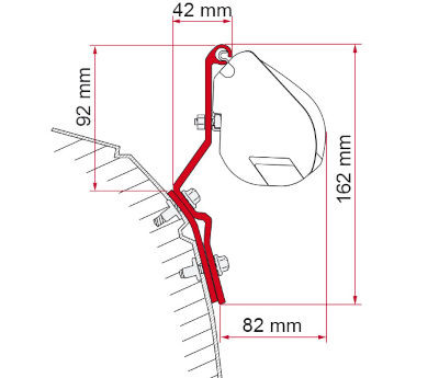 Fiamma Kit F35 VW T4 Lift Roof