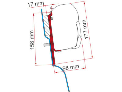 Fiamma Kit F45 Ford Custom Nugget
