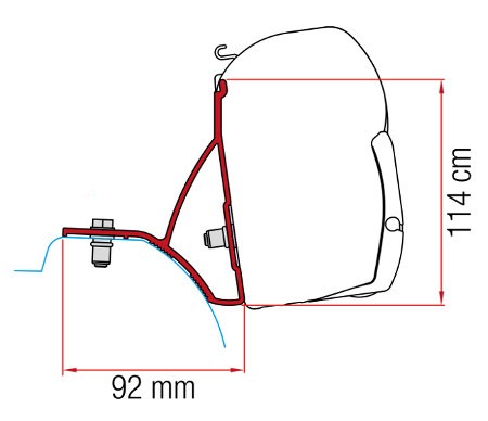 Fiamma Kit F45 Trafic / Vivaro 2015