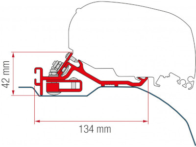 Fiamma Kit F80 Ducato Super Long Low Profile