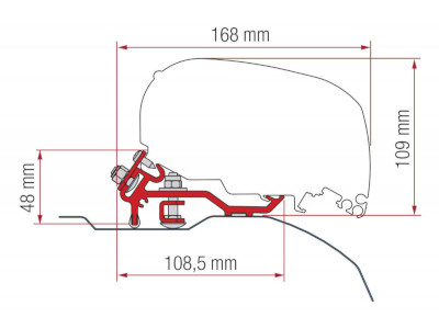 Fiamma Kit F80 Ducato H2 Aft 06 - Low Profile