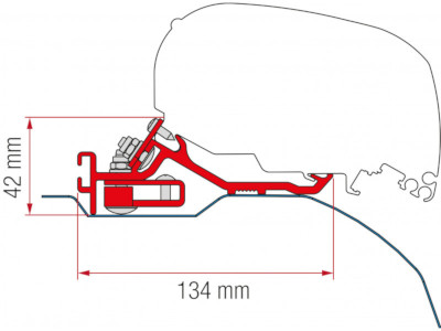 Fiamma Kit F80 Ducato H2 Aft 06 - Low Profile