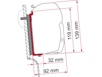 Fiamma Kit High Roof Adapter Westfalia