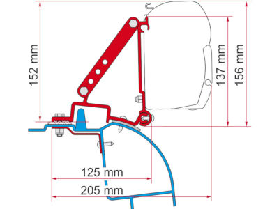 Fiamma Kit Renault Master 97-2010 SECONDS