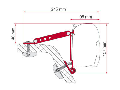 Fiamma Kit Wall Adapter