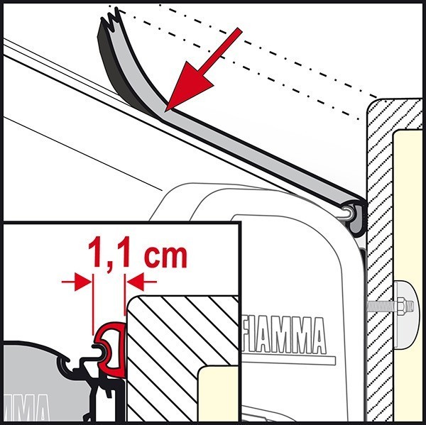 Fiamma Water Seal - Rain Guard Small