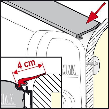 Fiamma Water Seal - Rain Guard Medium 