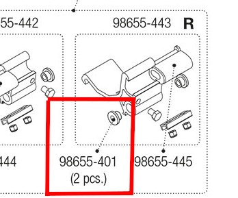 Fiamma Shock Absorber Bush - Pair