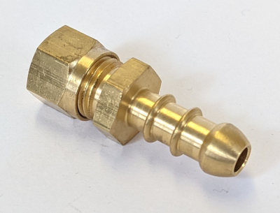 Straight Nozzle Adapter to Pipe - 8mm