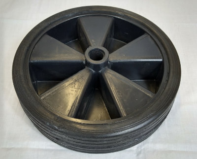 Hard Plastic Jockey wheel 220mm x 70mm