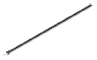 Isabella CarbonX Windscreen Leg 4-sided 120 cm