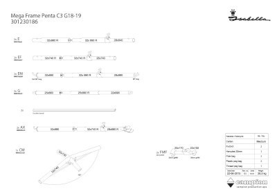 Isabella Mega Frame Penta C3 18/19 MegaFix