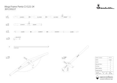Isabella Mega Frame Penta C3 22/24 MegaFix